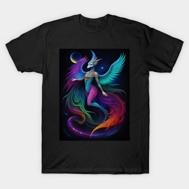 Space fantasy creature T-Shirt by Cybertrunk